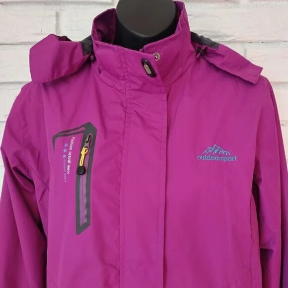 Outdoorsport Waterproof Women'sPurple Jacket SizeS - Picture 5 of 15